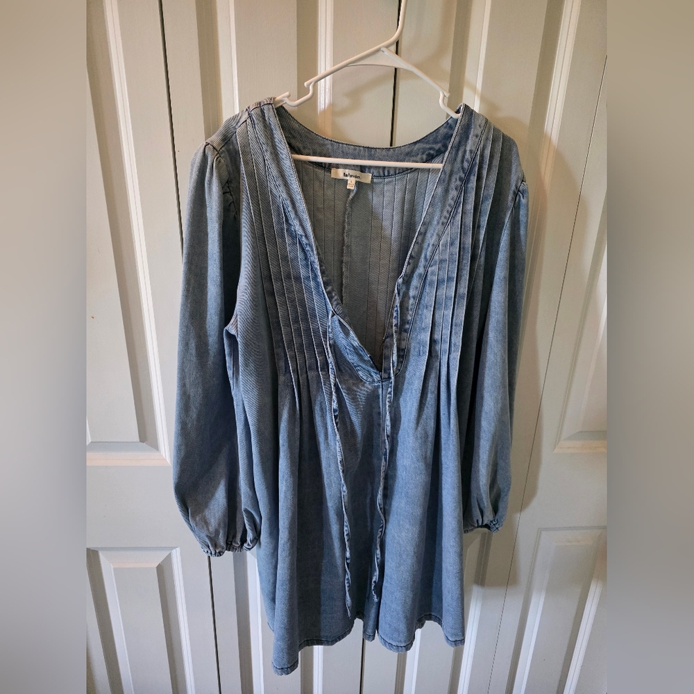 NWOT Lightweight Denim Romper